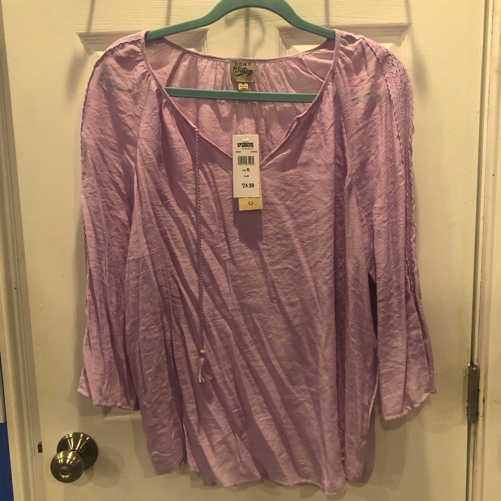 Como Vintage Lavender Top XL New ⭐️
